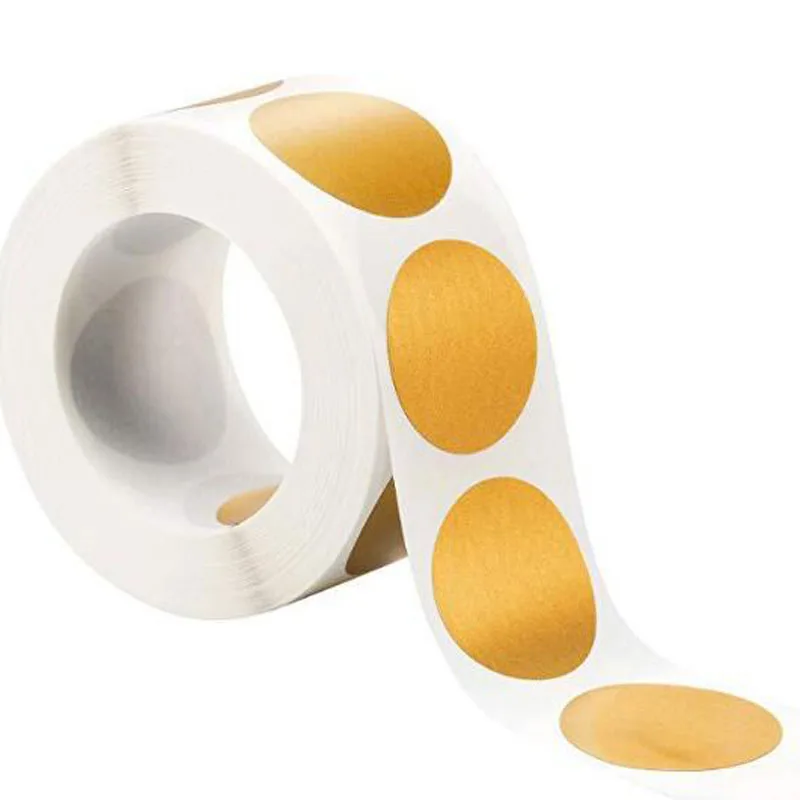  300Pcs/roll Round Scratch Off Stickers DIY Scrapbooking Invitation Card Stickers Self Adhesive Gift - 4000379797697