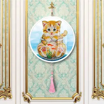 

Rooster Mural Tassels Special Shape DIY Diamond Painting Home Pendants Glitter Special Shape Full Drill Home Decor Dropshipping