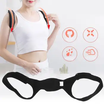 

Support Belt Portable Posture Corrector Brace Back Spine Support Fixing Belt Hunchback Correction Belt (Black) Orthopedic Brace