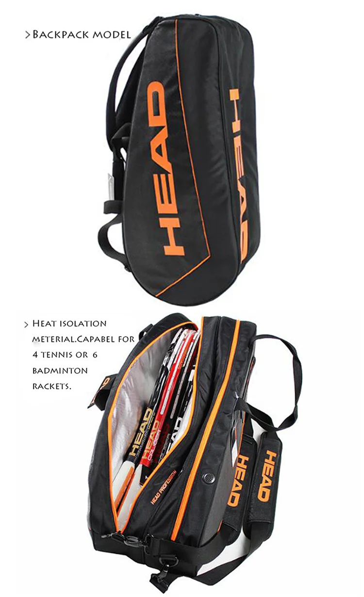 Высокое качество, Мужская ракетка, сумка, сквош, ракетка, спортивный рюкзак, может держать 3-6 Ракеток, для спорта на открытом воздухе, тренировочная сумка через плечо