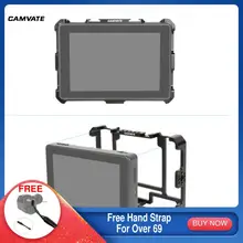 CAMVATE Director's Monitor Cage Bracket With 1/4"-20 Mounting Point & Shoe Mount Exclusively For FeelWorld LUT7/LUT7S 7" Monitor