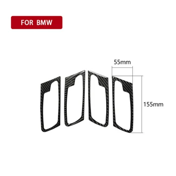 

Decal Door Handle Trim Car Auto Carbon Fiber Interior Frame For BMW X5 E70 X6 E71 08-13