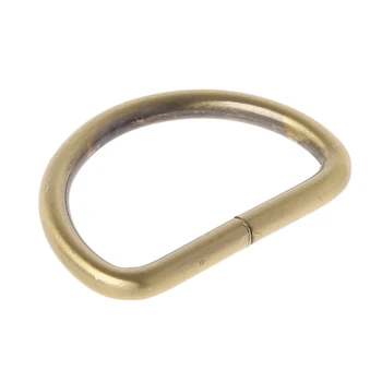 

38mm Inner Width Metal Non Welded D Ring Buckle For Backpacks Bags Straps 10pcs