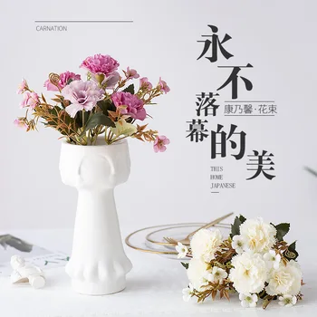 

Plastic Artificial Flower Carnation Silk Flower Artificial Flower Dried Flower Decorative Flowers Artificial Flower Home Furnish