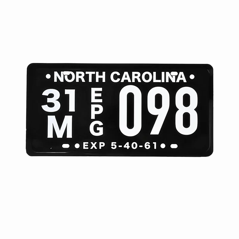 North Carolina автомобильные номерные знаки потертые шикарные металлические