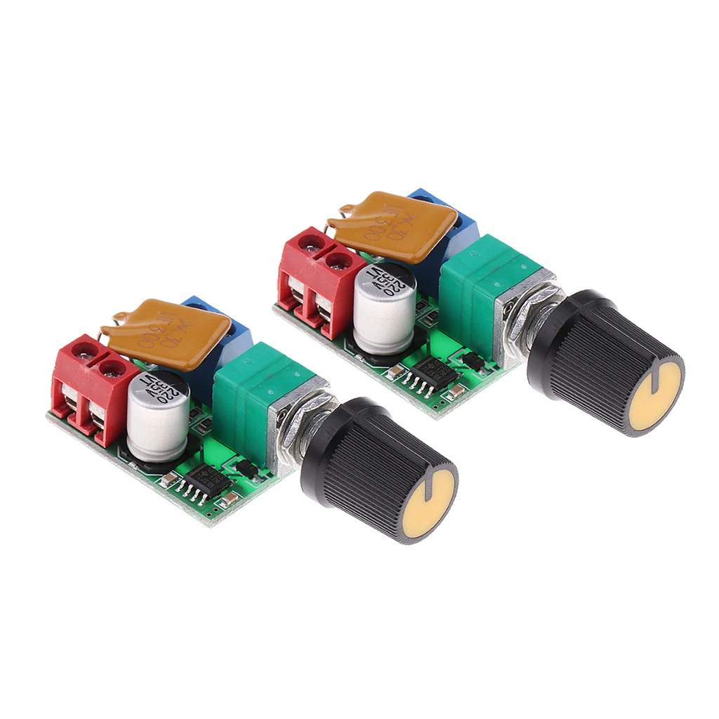 

2PCS DC Motor Speed Control Driver Board 3V-35V 5A PWM Controller Stepless DC 3V 6V 12V 24V 35V Variable Voltage