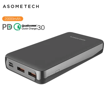 

20000mAh Power Bank PD Type C Quick Charger For iPhone 11 Pro QC 3.0 Fast Charge Powerbank For Huawei Samsung External Battery