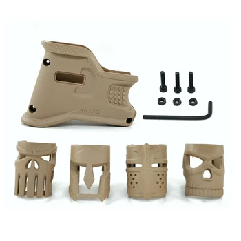 

5PCS/Set Decorated Front Grip Tactical Shooting AR-15 Magazine Grip Hunting Holster Nylon Grip