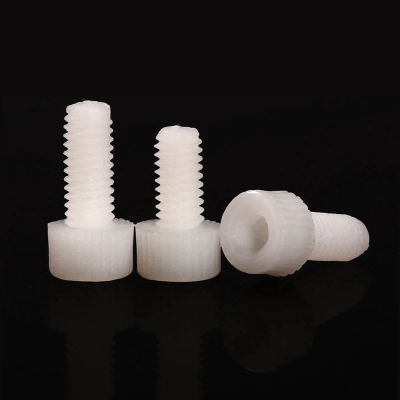 

DIN912 M3 M4 M5 M6 Plastic Nylon Hexagon Socket Head Cap Bolt Knurled Hand Screw NL02