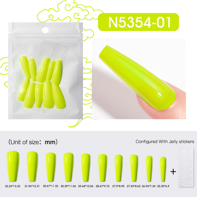 10PCS/LOT False Nail Color Artifical Fake Nails Art  All For Manicure Press On Nail Gel Tools Matt Gel Art Design
