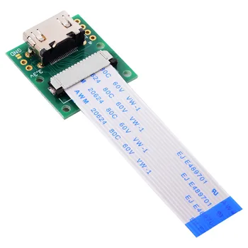 

10pcs/lot Raspberry PI Camera Module to HDMI Type A Male HD TV FPC Flat Cable 5cm Suitable for PES001