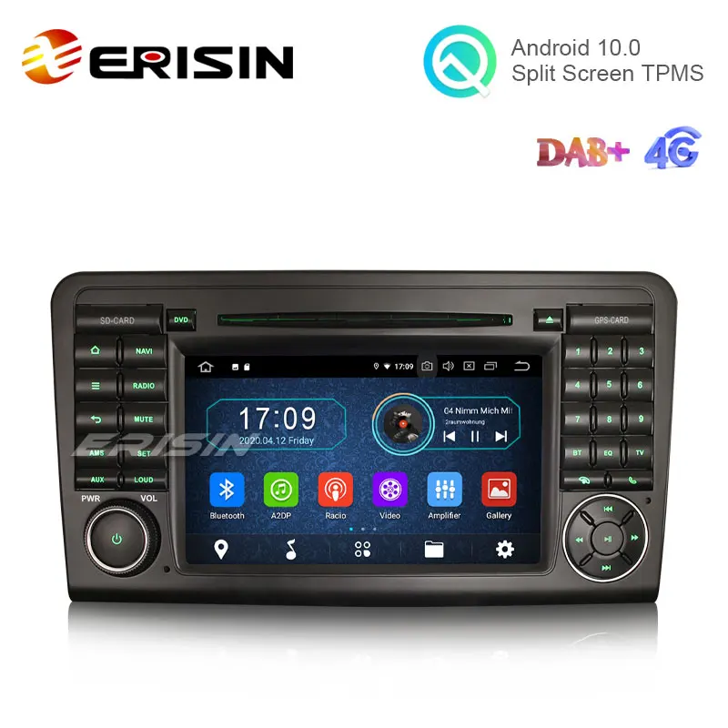 Erisin ES5961L 7 &quotAndroid 10 0 Автомобильная стерео DVD для Mercedes Benz ML/GL Class W164 X164 DAB + CarPlay Navi GPS Wifi