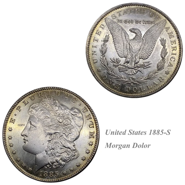 United States Of America 1 One Dollar 1885 Cc Morgan Dollar Cupronickel  Silver Plated Copy Coins - Non-currency Coins - AliExpress