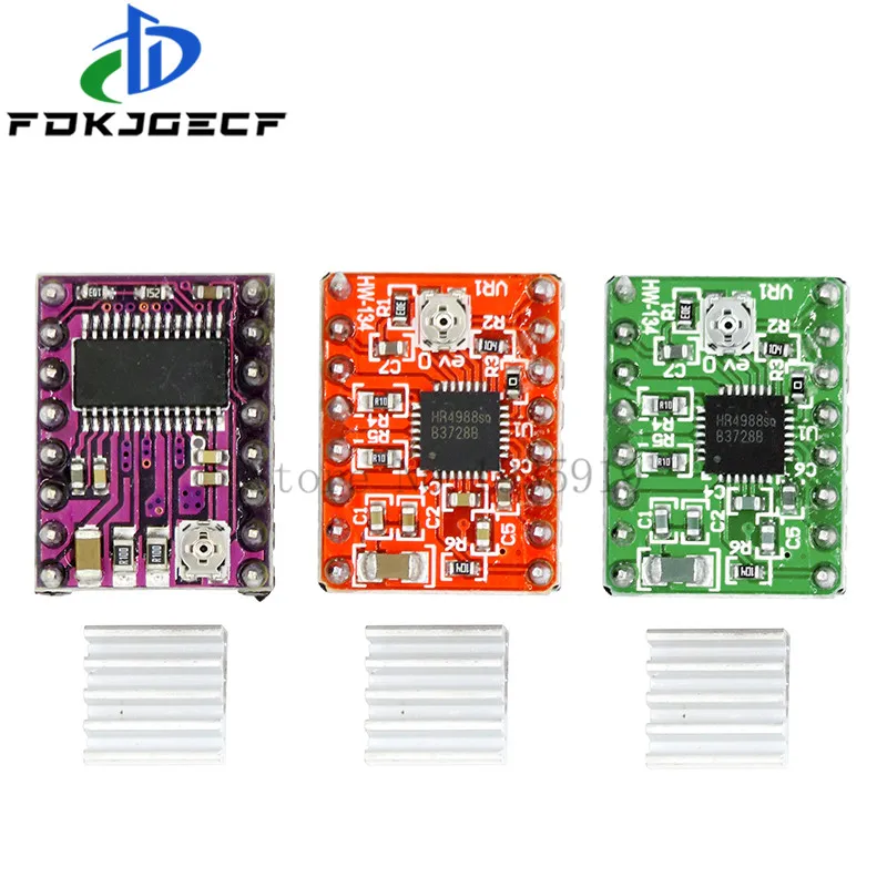 5 шт. детали для 3D-принтера Stepstick A4988 DRV8825 модуль драйвера шагового двигателя с