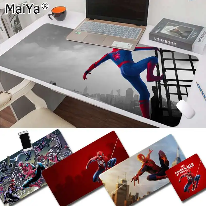 Maiya Новинка Marvel Comics Человек-паук резиновый ПК компьютерный игровой коврик для мыши