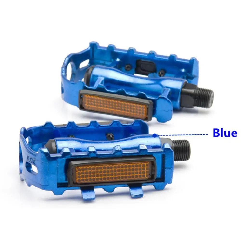 blue 4 цвета Сверхлегкий велосипед, велосипед педали MTB велосипед часть Педали Велоспорт алюминиевый сплав ультра-легкие полые плоские клетки педали - Цвет: blue