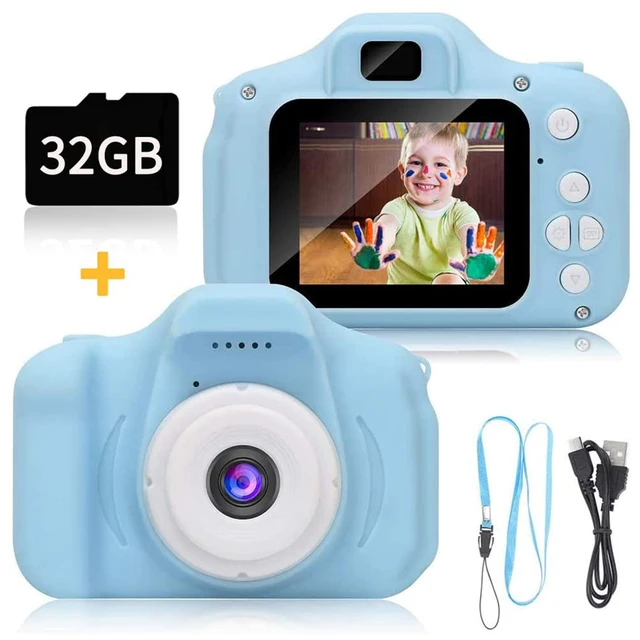 Children Kids Camera Portable Selfie Digital Video Recorder with 32GB Memory Card Toy for Girls Boys Xmas Birthday Gifts 5