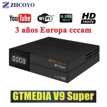 

3 Years Europe Channels GT Media V9 Super Satellite Receiver DVB-S2 Full HD Satellite Receptor GTMedia Decoder Super TV Box