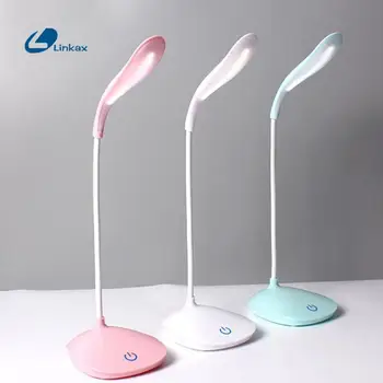 

Rechargeable LED Table Lamp Adjustable intensity Reading Light Touch Switch 3 Modes Lighting Desk Lamps with USB Charging Line