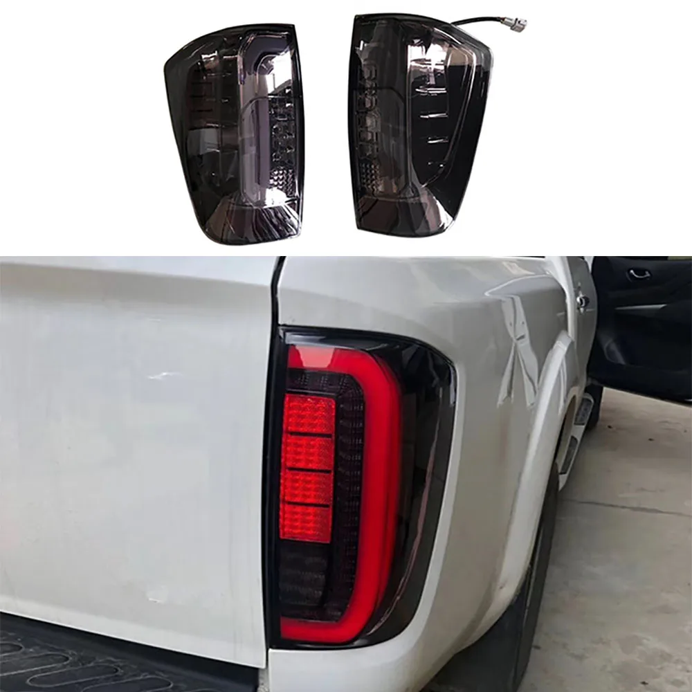 

1 пара задние фонари Подходит для Nissan Navara Np300 2015 2016 2017 2018 2019 светодиодный фонарь задний парковочные Обратный Стоп сигнал