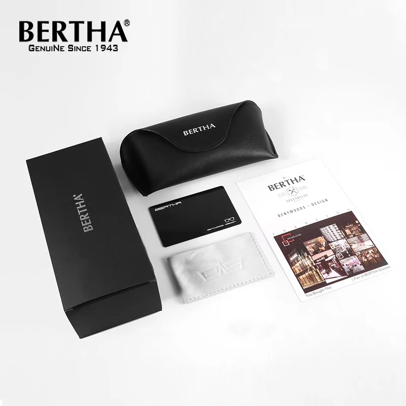 Мужские поляризованные солнцезащитные очки BERTHA из нержавеющей стали для