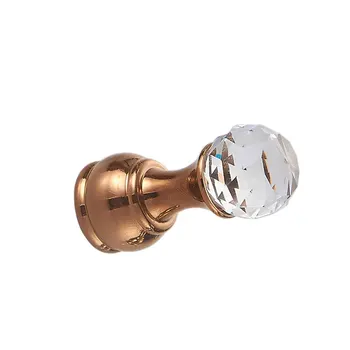 

Decoration Wall Mounted Towels Hallway Clothes Hook Robe Bedroom Bathroom Antique Coat Hanger Kitchen Faux Crystal Zinc Alloy