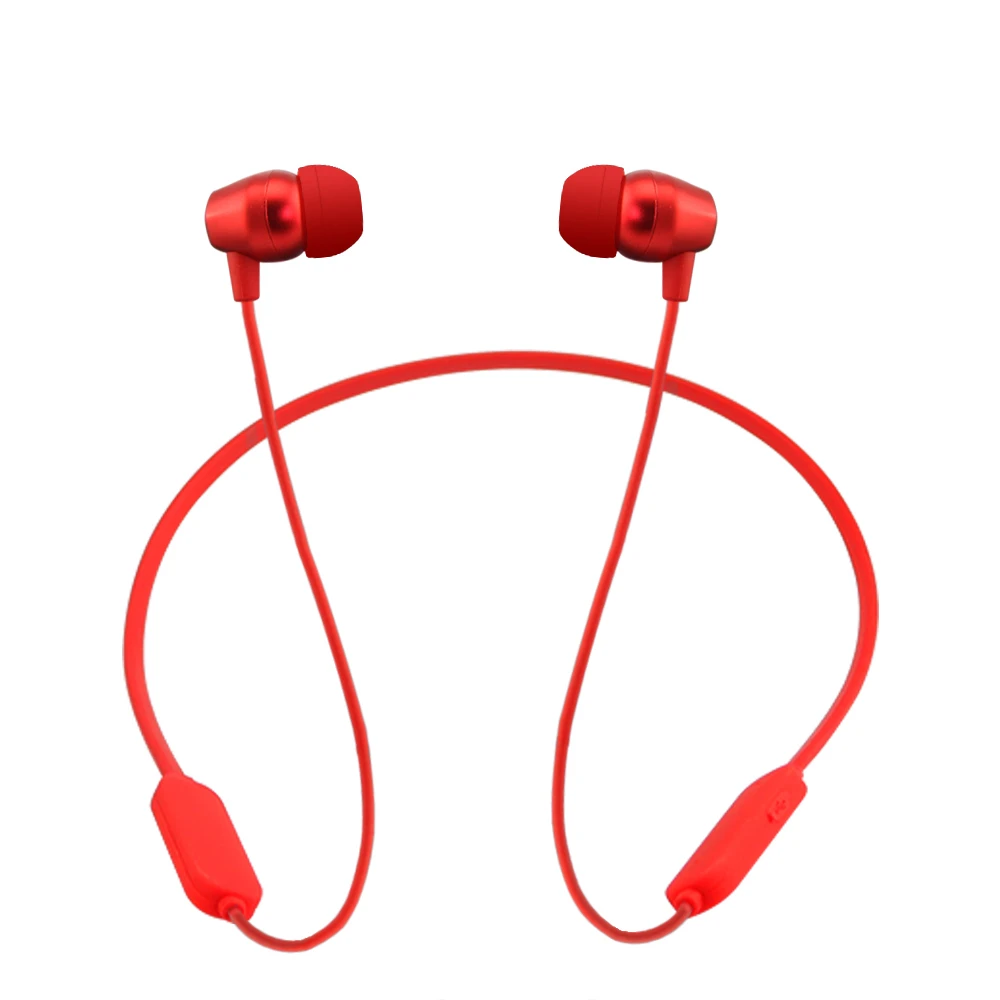 Красный CHYI Bluetooth магнитные ментальные басы водонепроницаемые наушники в ухо стерео с микрофоном наушники громкой связи Наушники для спортивной музыки игры - Цвет: Красный