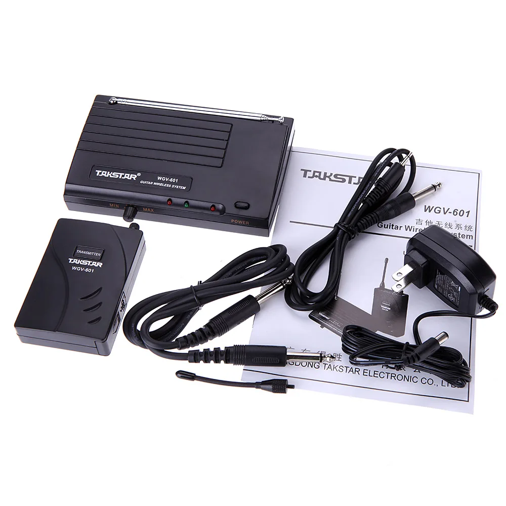Takstar WGV-601 Электрогитара Бас Беспроводная система усилитель аудио передача передатчик приемник комплект