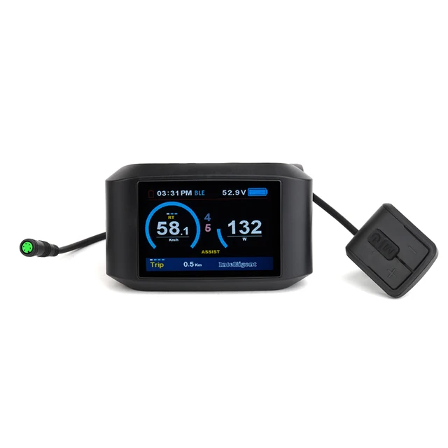 $ Bicycle computer  LCD 750C Display Speed Battery Time Indicator For Bafang Mid Hub Motor Electric Bicycle 36V 48V 52V motor