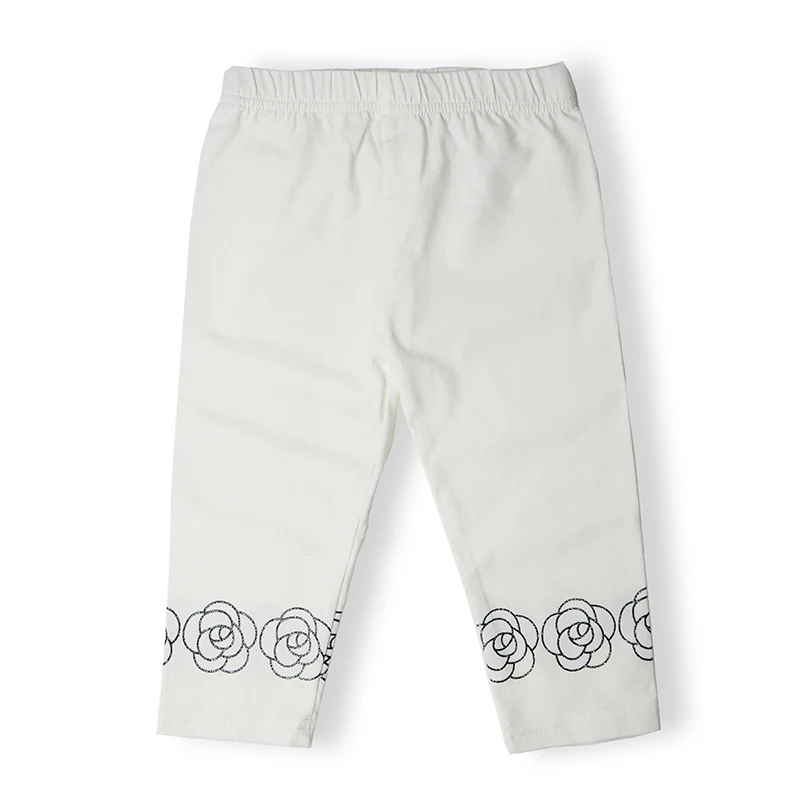 High Quality 2021 New Summer Girls Leggings Pants Lace Cotton Children Clothing Flower Girl Knee Pants