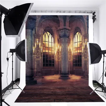 

Photography Backdrops Retro Palace Digital Background with a Bright Color for Studio Photo Backdrop System Photography Equipment