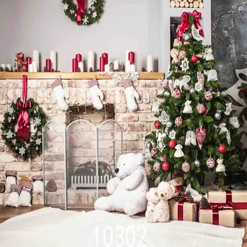 

SHUOZHIKE Vinyl Custom Christmas day Theme Photography Backdrops Studio Prop Background LS-565