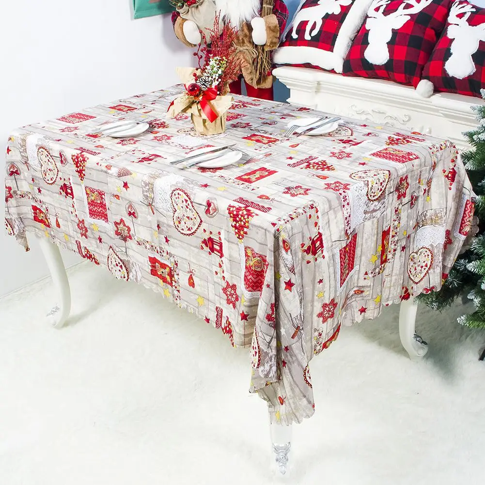 HobbyLane Рождество скатерть 150x180 см можно стирать с героями мультфильмов