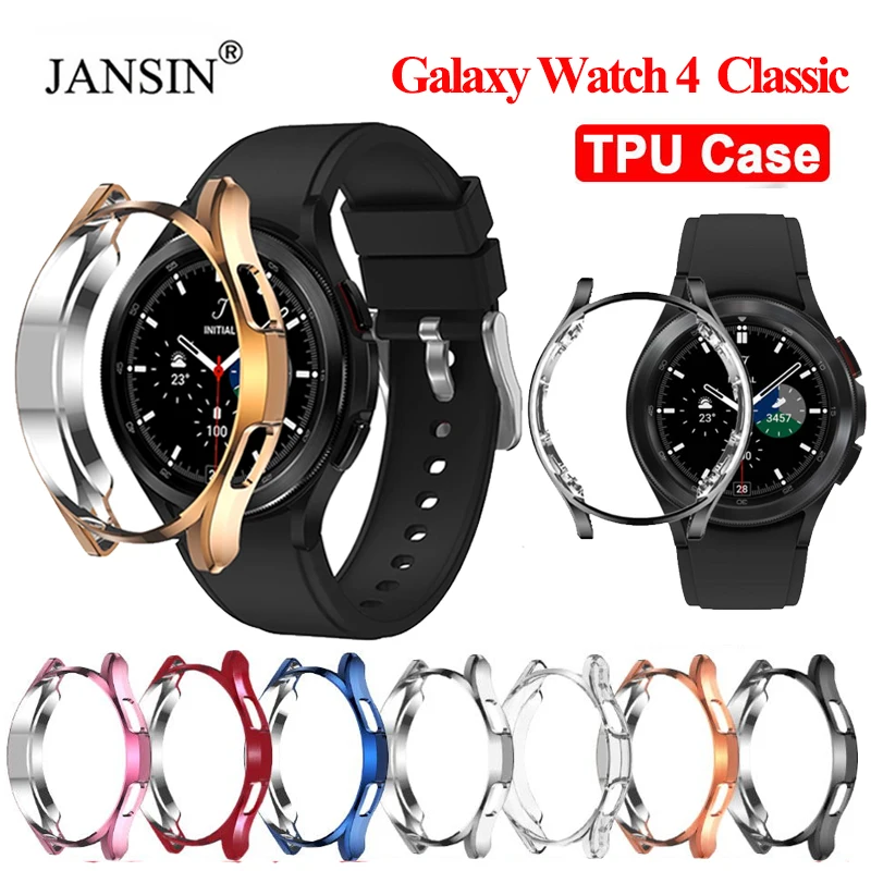 Custodia Per Orologio In Tpu Per Samsung Galaxy Watch 4 Classic 42Mm 46Mm Cover Protettiva Per Schermo In Silicone Per Galaxy Watch 4 Classic Bumper