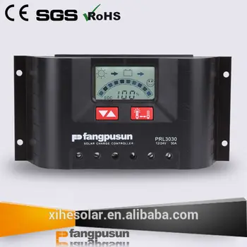 

PRL3030Back Ground PWM Solar charge controller for 12V 24V 30A PV system LCD display