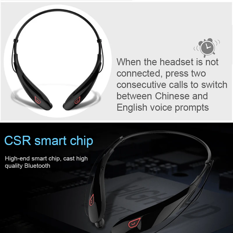 Bluetooth наушники Телефон шейным 3D стерео гарнитура беспроводные мобильные музыкальные спортивные наушники громкой связи в ухо наушники микрофон наушник