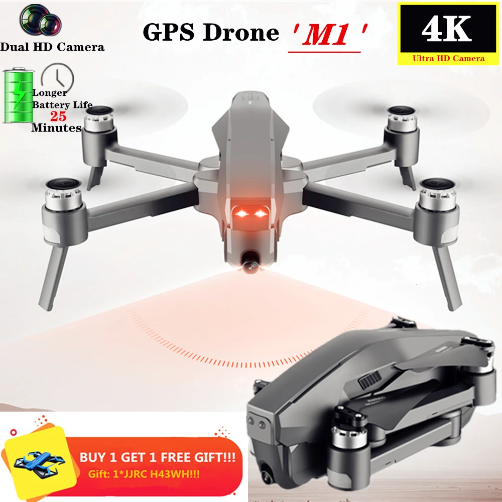 Gps Дрон 4K HD камера 5,8G wifi FPV Квадрокоптер оптический поток следование Профессиональный селфи бесщеточный 25 минут время полета Вертолет