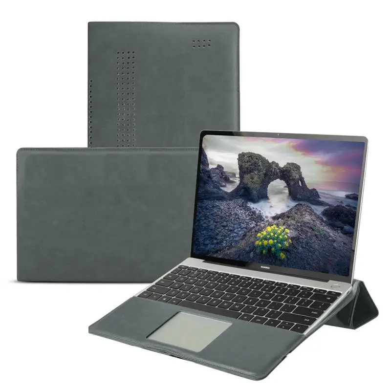 

For Huawei Matebook 14 inch Laptop Case Angle Guard PU Leather Flip Stand Protection Cover For Huawei Matebook 14 Bag