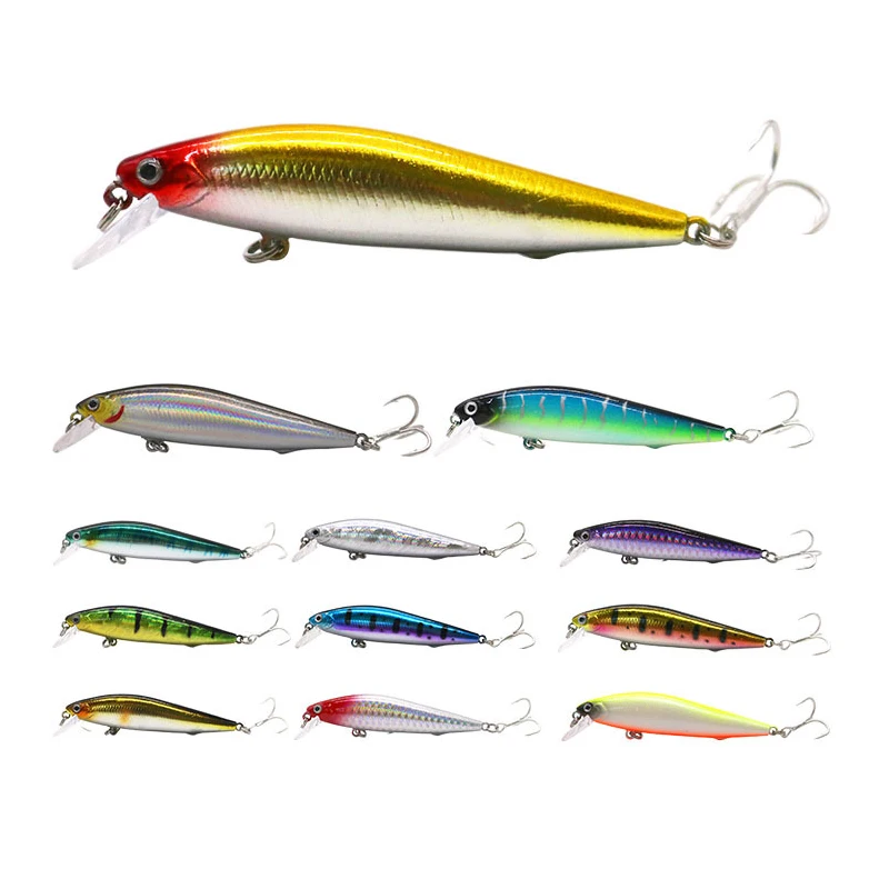1 шт. Рыболовная Приманка Minnow лазерный жесткая искусственная приманка 3D глаза
