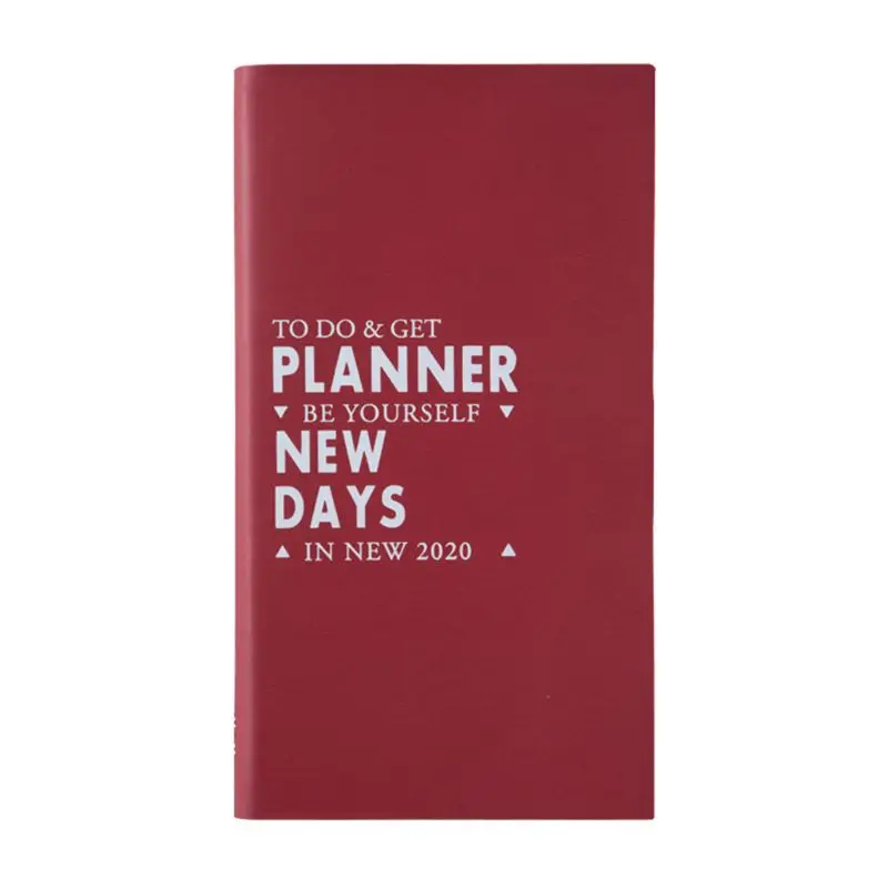 Agenda планировщик Органайзер A6 ежедневный Еженедельный блокнот руководство по расписанию путешествия - Цвет: R