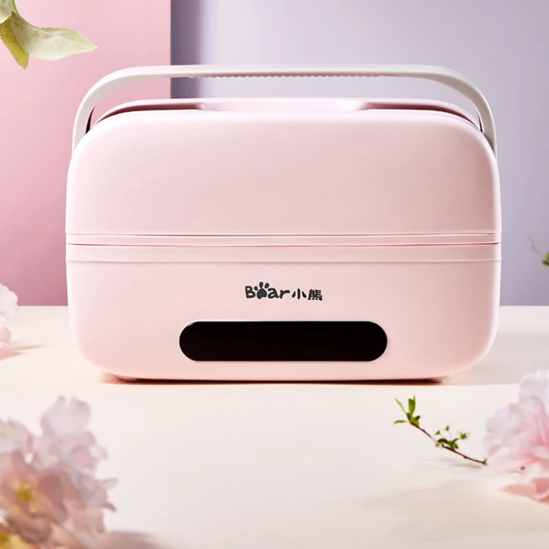 

Office Worker Portable Electric Lunch Box Reservation Timing Mini Rice Cookers Double Layer Stainless Steel Heated Lunch Box 1L