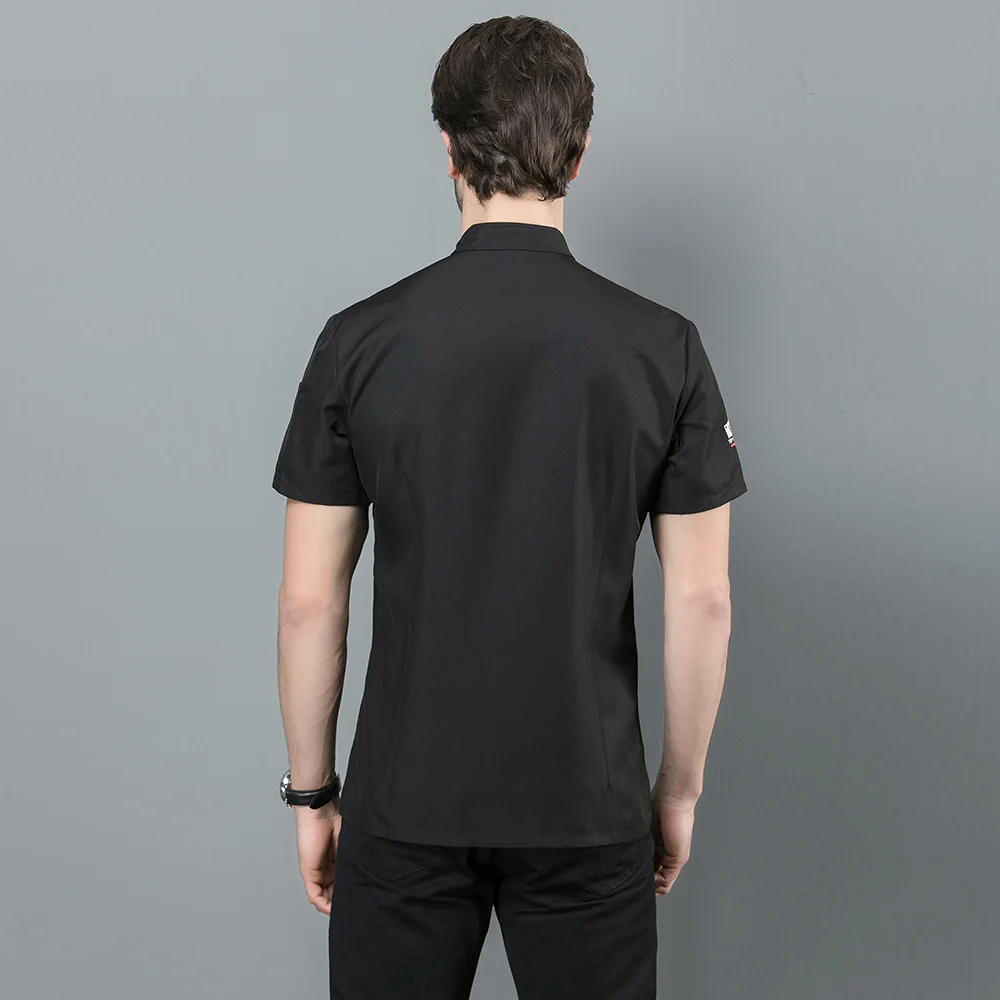 Food Service chef uniform Double-breasted hotel catering Kitchen chef Jacket restaurant uniform 3-colors waitress uniform M-4XL