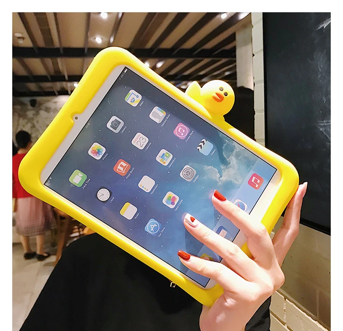 Планшет силиконовый чехол с подставкой для Планшеты ipad Mini1 на возраст 2, 3, 4, 5, ipad air 2 3 pro 10,5 Мультфильм защитный чехол для ipad 2, 3, 4 18 9,7