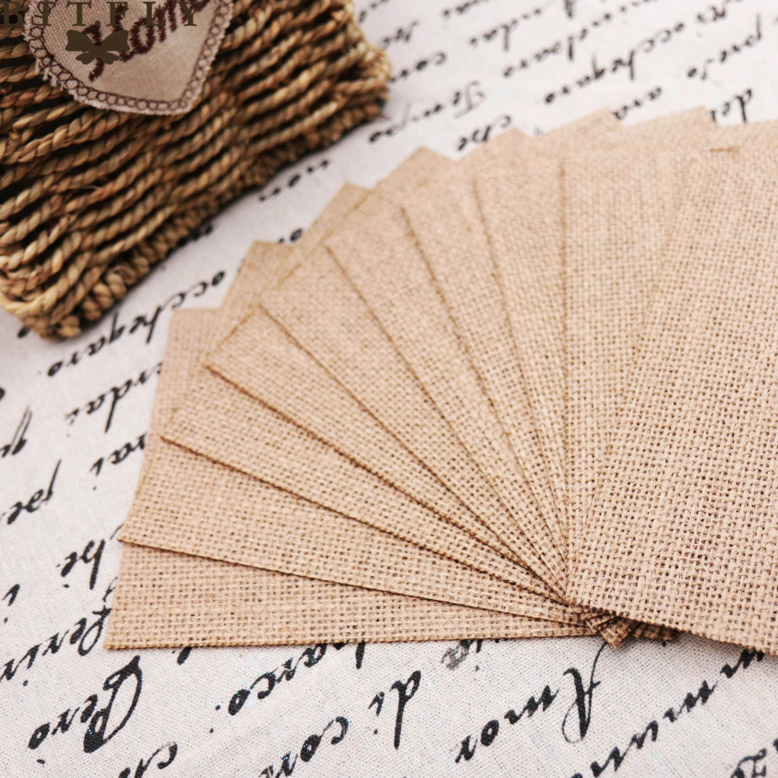 8pcs Rustic Jute Hessian Linen Burlap Table Mat Placemat Drinks Cup Coffee Coaster Tableware Mat For Home Wedding Party Supply