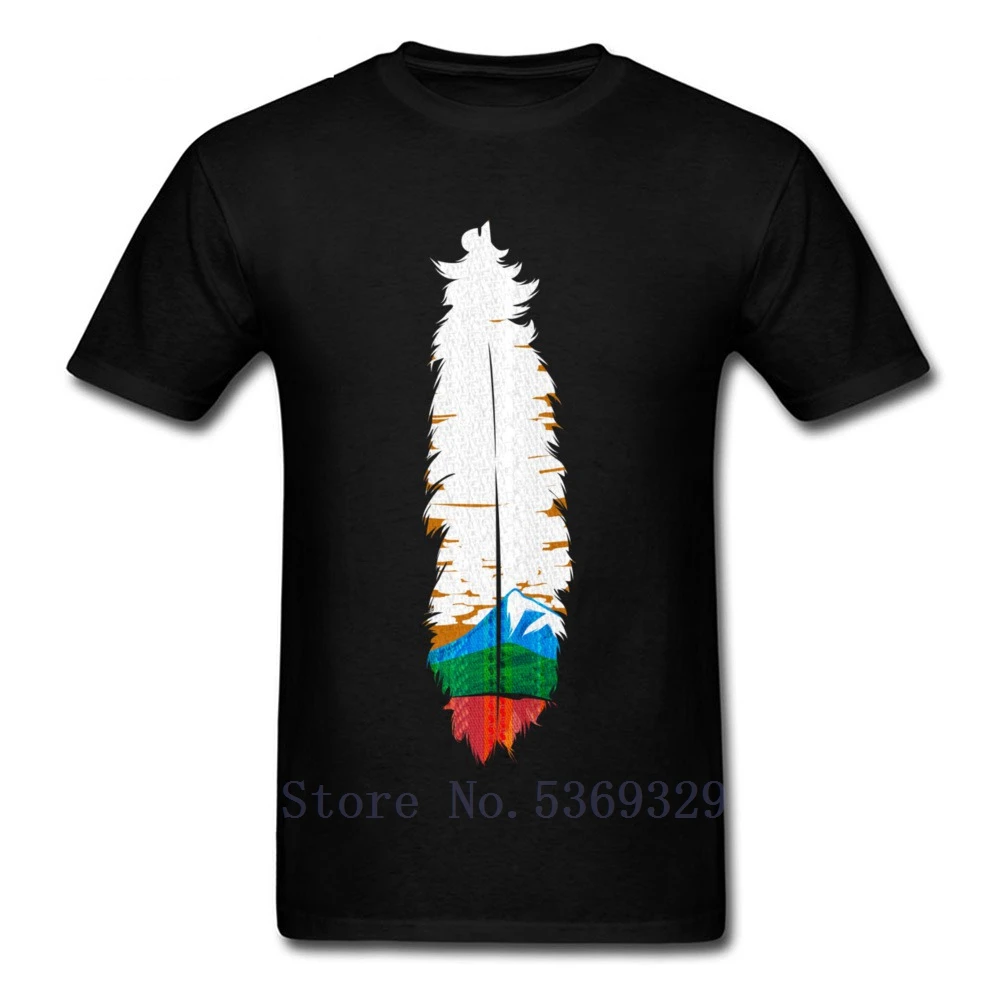 

The Indian Chief Feather Art Tshirt For Adult Original T-Shirts Colored Men's Fashion Tee Shirt Big Tall Size 5XL 70s casual