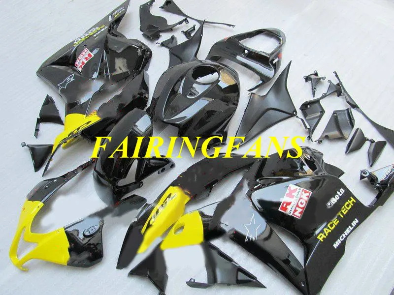 Инжекторный обтекатель комплект для HONDA CBR600RR 09 10 11 12 CBR 600 RR CBR 600RR 2009 2012 черный глянец Обтекатели Кузов+ подарки HG28