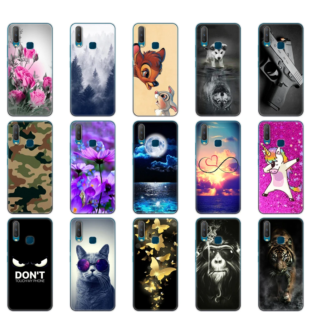Чехол для Vivo Y11 2019 мягкий чехол из ТПУ телефона Y17 Y15 Y12 Y3 6 35 силиконовый VivoY17 Y 17 15 12 3