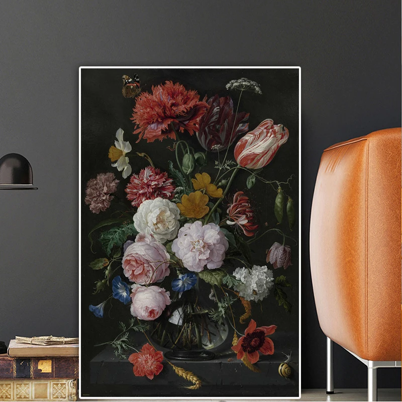 Благородный цветок картина маслом на холсте классические розы Куадрос Decoracion плакаты и принты скандинавские настенные картины для гостиной