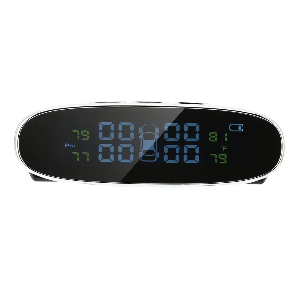 Умный автомобиль TPMS в режиме реального времени, система контроля давления на солнечной батарее, ЖК-Цифровая автоматическая система охранной сигнализации