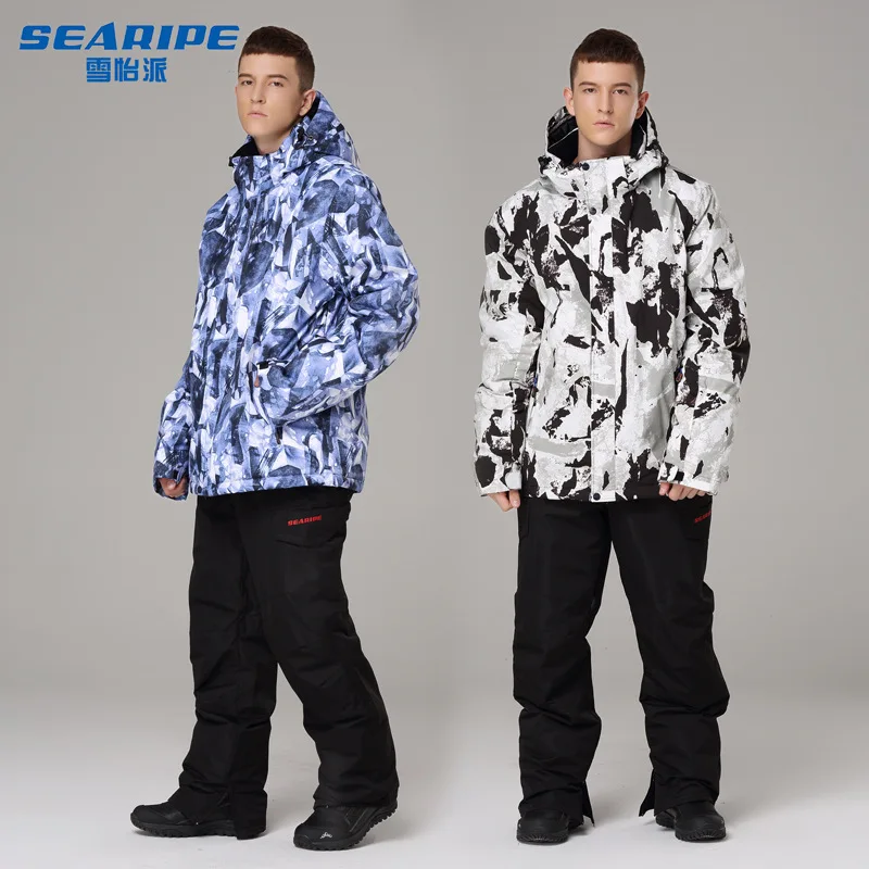 

Ski Suit Men Winter 2019 Waterproof Windproof Thicken Warm Snow Clothes Men Ski Sets Jacket Skiing And Snowboarding Suits Brands